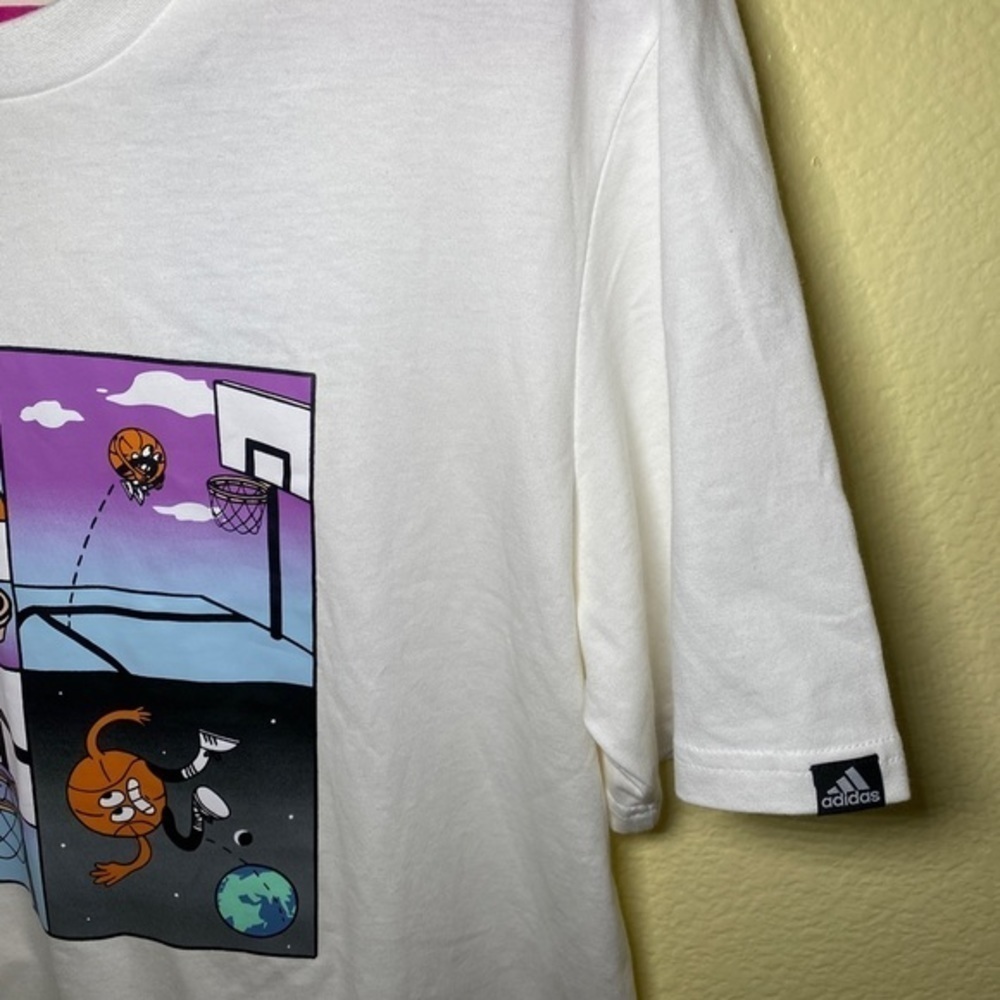 Adidas Double Rims Tee‎ basketball t-shirt size M - Picture 3 of 4